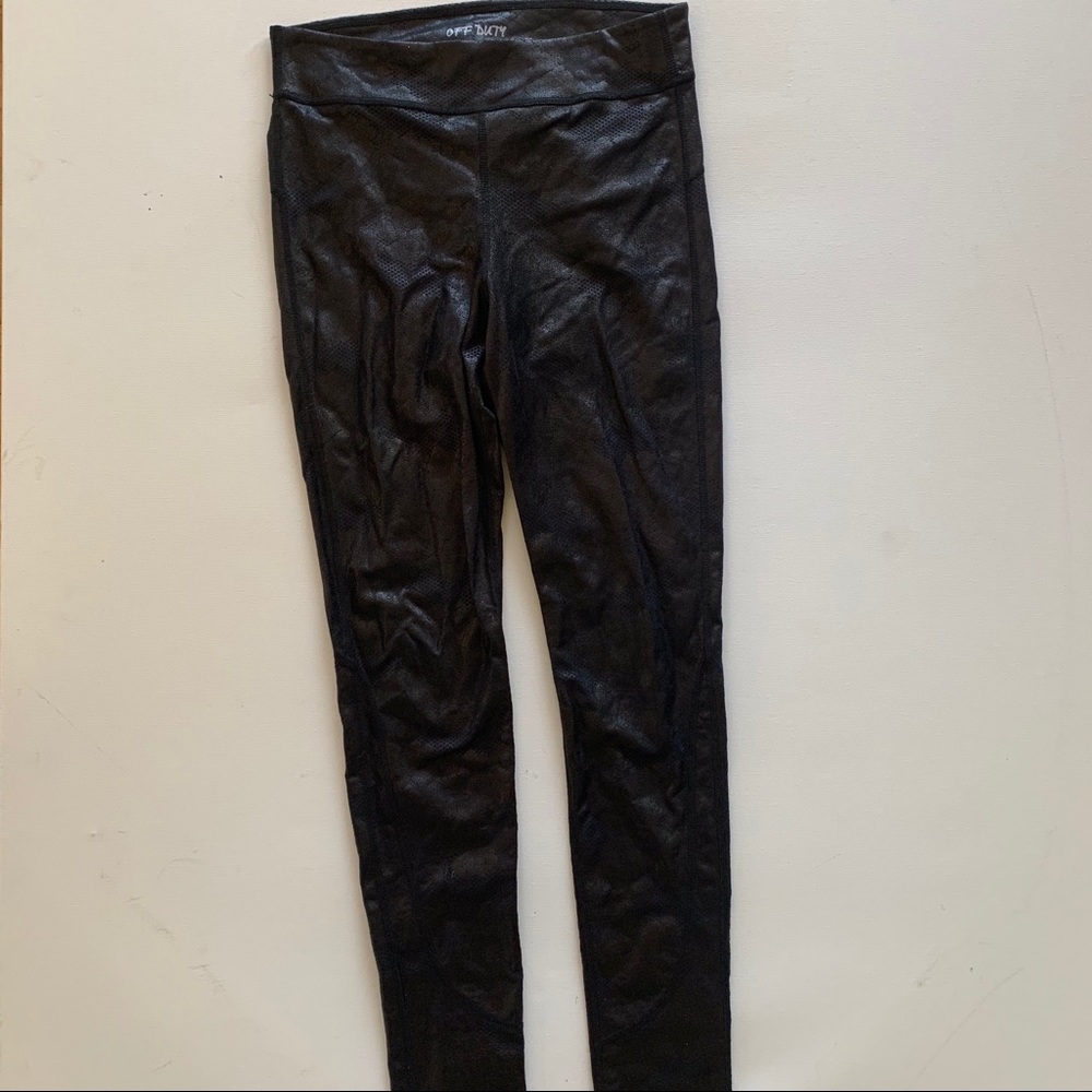 Joe’s Jeans Off Duty Rythem black lace leggings L